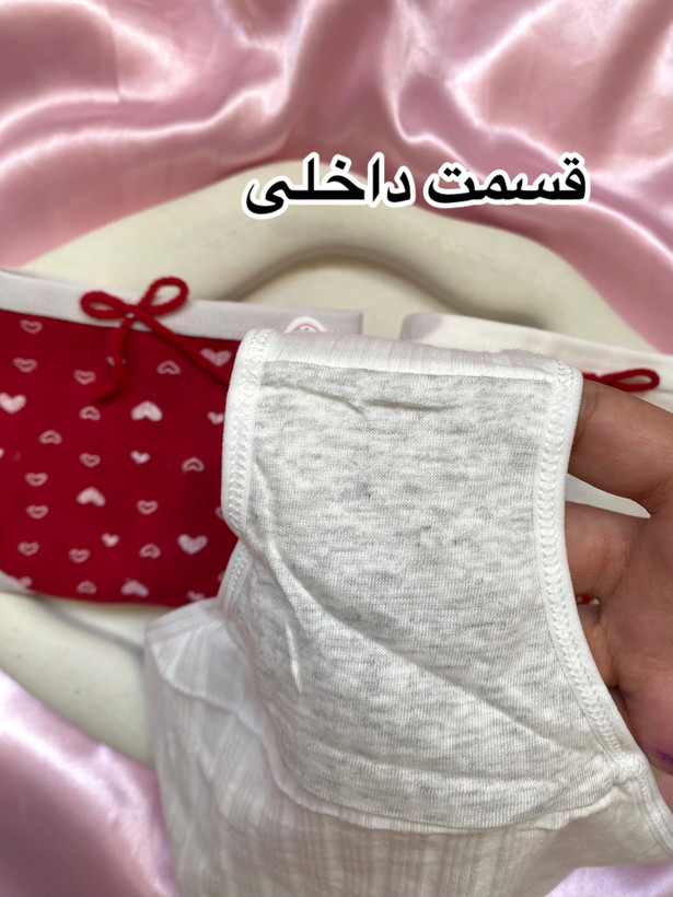 شورت نخ پنبه فانتزی توت فرنگی